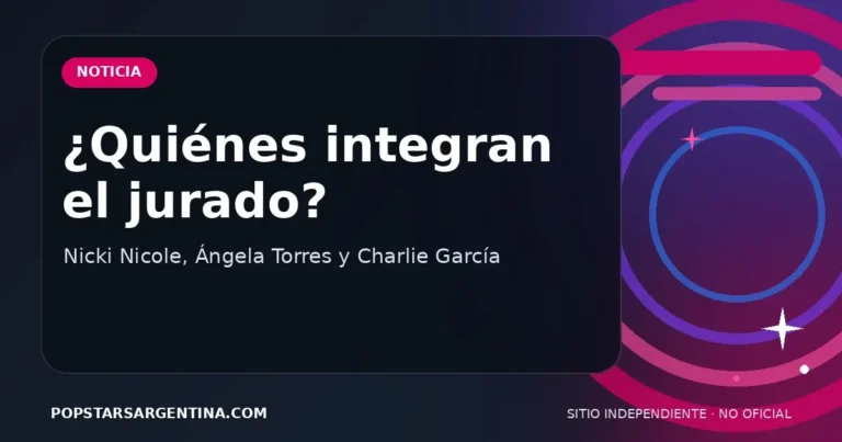 Imagen destacada de la noticia sobre Quiénes integran el jurado de Popstars Argentina 2026